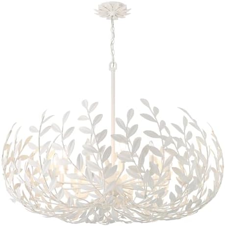 Crystorama Broche 12 Light Matte White Chandelier