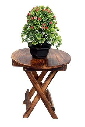 Riya Creation Antique Look Beautiful end Table/Side Table/Coffee Table (Round,12 x 12 inches) (Modern, X-Large)-image-27