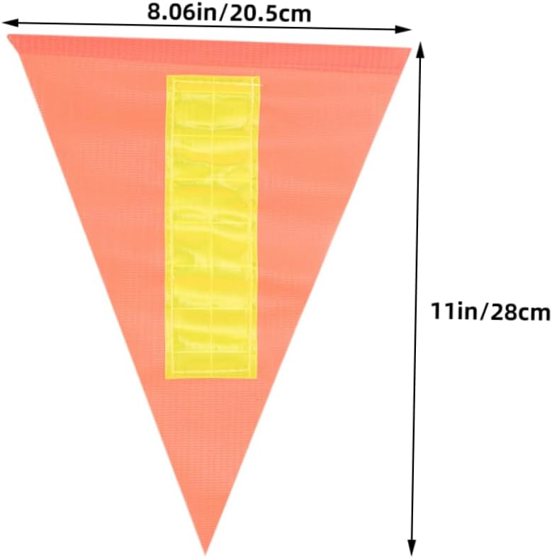 KOMBIUDA 4pcs Reflective Safety Flags for Boy Girl and Trailers High Visibility Design Easy Installation for Outdoor Cycling and Scooter Use Compatible Poles