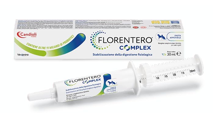Florentero Complex pasta appetibile 30 ml, mangime complementare dietetico per cani e gatti per la stabilizzazione della digestione fisiologica