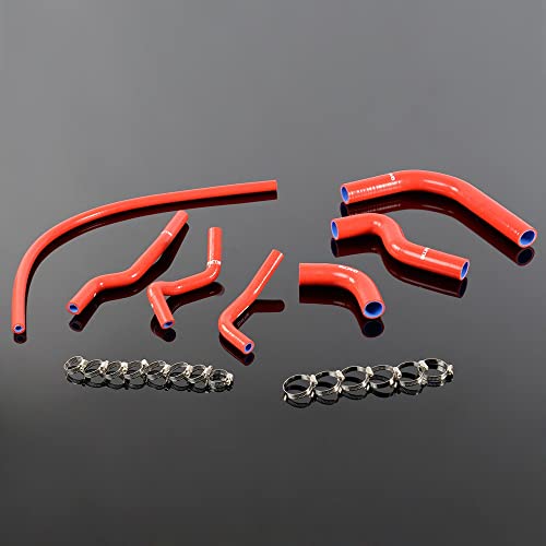G-PLUS Silicone Radiator Heater Hose Compatible With 1986-1995 Suzuki Samurai Red