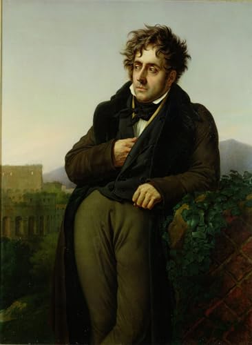 Tableaux Peinture sur Toile Chateaubriand Girodet Déco Chambre 60x90cm