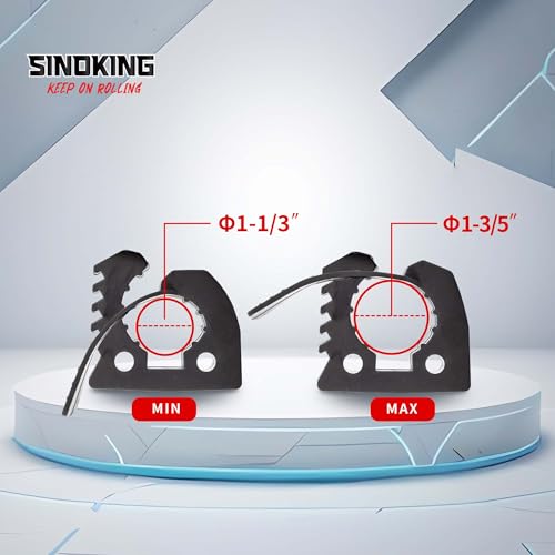 SINOKING Rubber Shovel Mount, Tool Clamp for 1-1/8\" to 1-1/2\" objects, Mount Kit Car Accessories for Offroad 4X4 parts
