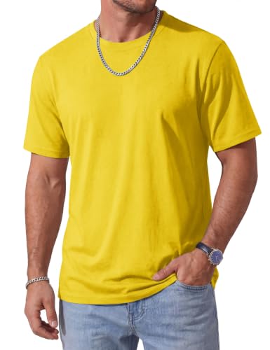Image of MAGCOMSEN Mens T-Shirts Short Sleeve UPF 50+ Lightweight Moisture Wicking Basic Crewneck Casual Summer Cooling T Shirt
