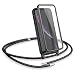 Produktbild SURITCH Kompatibel mit iPhone XR Handykette Handyhülle mit Kordel zum Umhängen Necklace Hülle mit Band Schutzhülle mit integriertem Displayschutz für iPhone XR 6,1 Zoll (Schwarz)