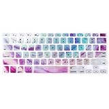MOSISO Pattern Keyboard Cover Compatible with MacBook Pro 13/15 inch(with/Without Retina Display,2015 or Older Version),Older MacBook Air 13 inch (A1466/A1369,Release 2010-2017), Rainbow Gradient