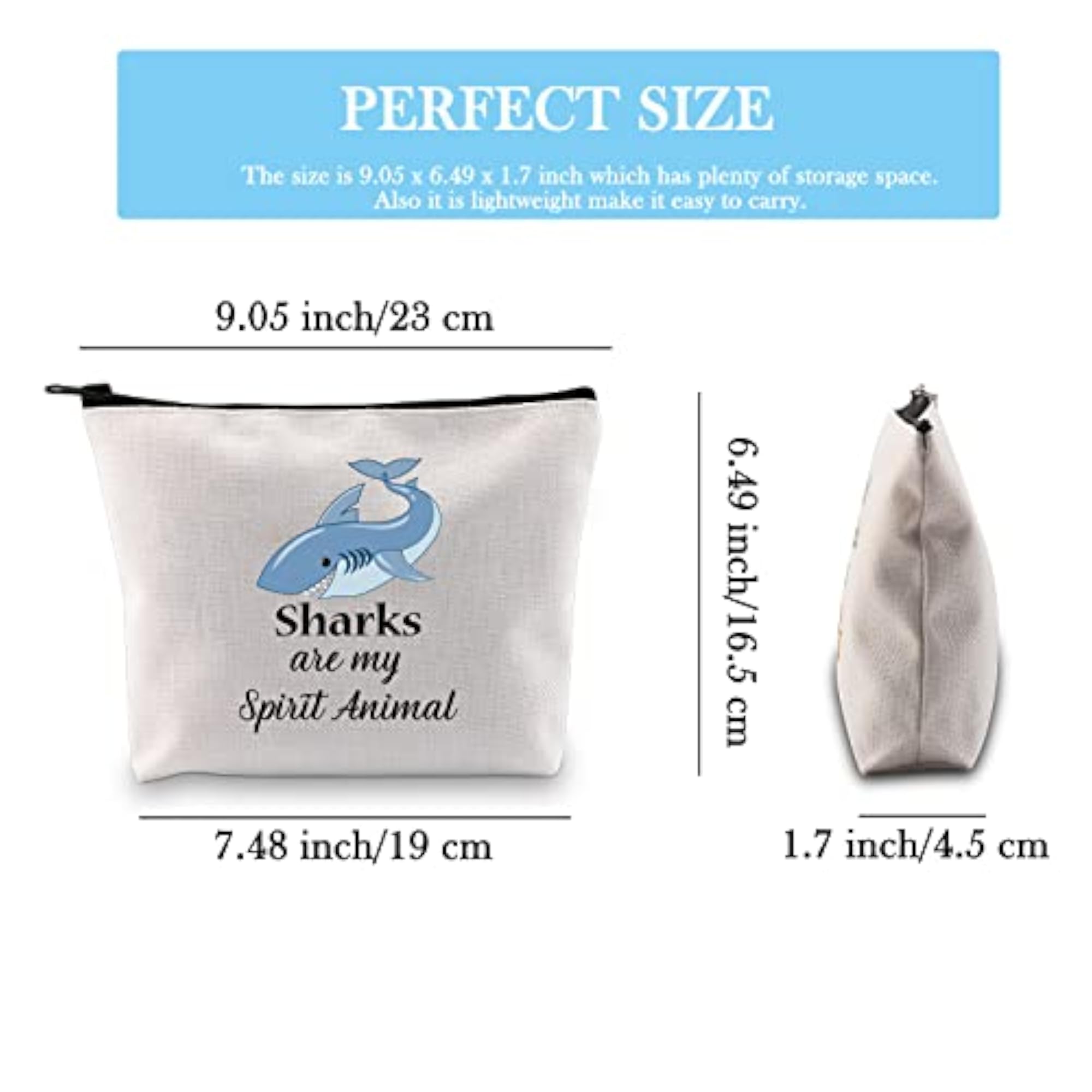 Shark Gift Makeup Bag, Travel Organizer