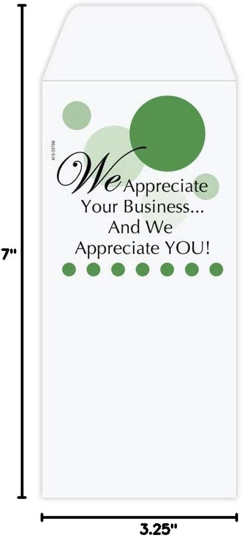Drive-Up Deposit Envelopes – “We Appreciate You!” – 500 per Box