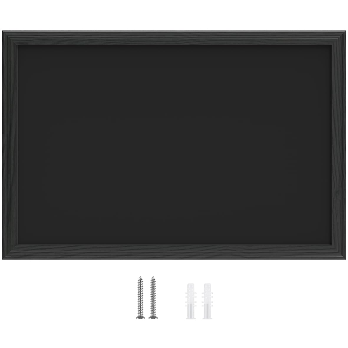 Okydoky HB-BK-6090 Tableau magnétique avec cadre en bois, écriture à la craie, à suspendre verticalement ou horizontalement, tableau de collecte magnétique, avec corde de chanvre à suspendre, 60 x 90