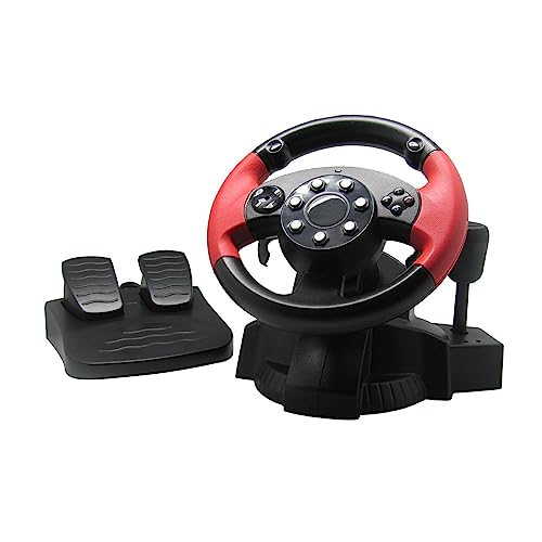 Image of Race Steering Wheel with Floor Pedals Gaming Accessories Gaming Racing Wheel|Controllers & Attachments|Video Games & Consoles