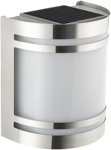 SolarCosa 065022 - Lámpara de pared solar, acero