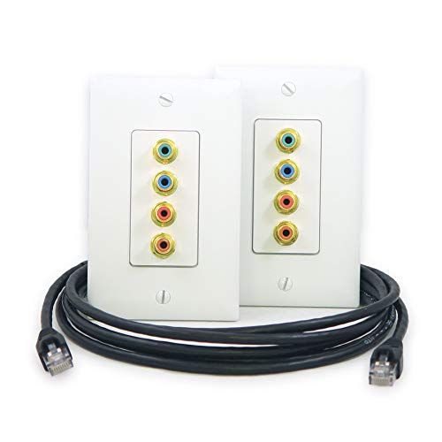 Legrand - OnQ Legrand, Home Office & Theater, Cable Management, Component Video/Digital Audio in-Wall Kit, HT2002WHV1, White