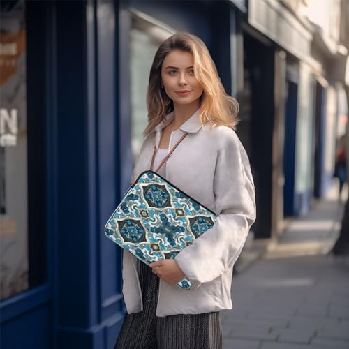 Funda para portátil azul Talavera Mexicana 13-14 pulgadas miniatura 7