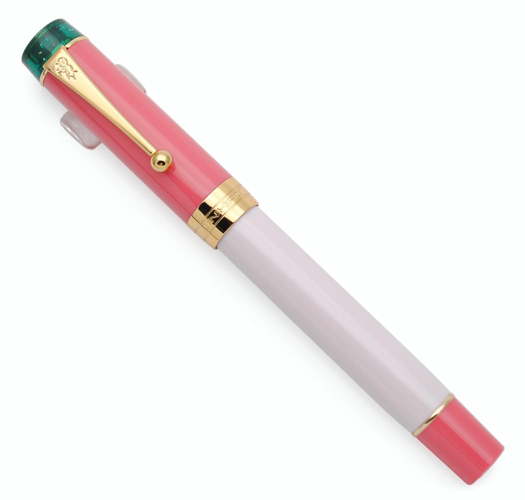 JINHAO 100 Fountain Pen with Ink Converter (Medium Nib 0.7mm, Guava)