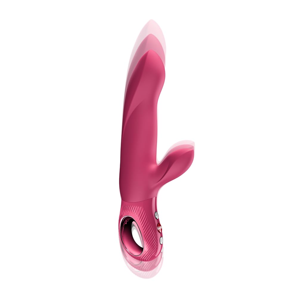 Fun Factory Bi Stronic Arc | vibromasseur rabbit à va-et-vient pour femmes | poussée & stimulation clitoridienne | pulsateur double | Étanchéité IPX7 | USB-C