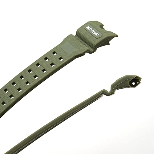 Image of Resin Replacement Watch Band Compatible with Casio GWG1000 GWG-1000GB Men's Sport Waterproof Watch Strap