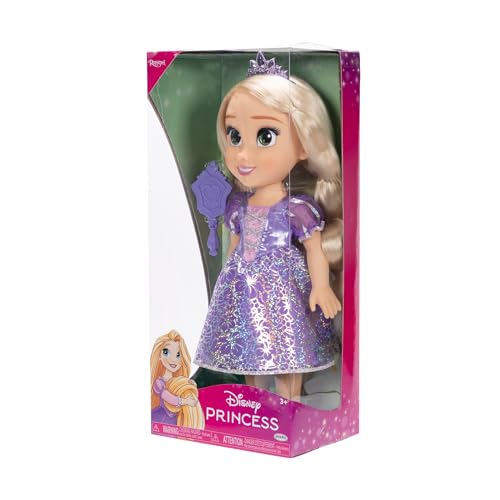 Disney Princesse Poupée 38cm Raiponce Licence Officielle Disney Collection Mon Amie Princesse Robe Effets Argentés Et Brosse Incluse Poupée à Collectionner Cadeau Enfants Dès - vue 6
