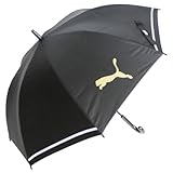プーマ(puma) 子供 晴雨兼用 完全遮光 ジャンプ傘 60cm×8R ブラック/ゴールド PBP80JP60
