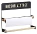 THE HOME DECO FACTORY ka2949 portarrollos Pared Doble Rollos Negro, Metal, Talla...