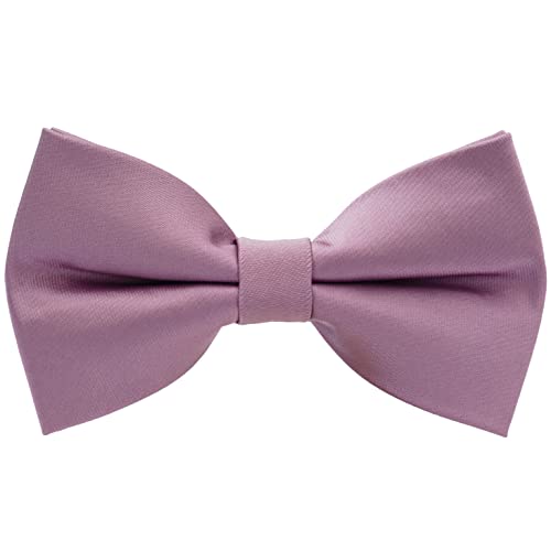 Image of Pre-Tied Adjustable Solid Tuxedo Bow Tie for Boys and Men