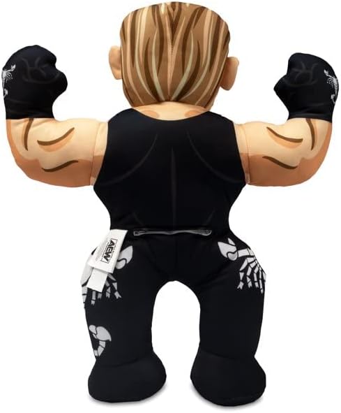 Miniatura 2 de AEW Wrestling Buddies - Sting - Peluche oficial de LJN Style Wrestling Buddy de 16 pulgadas cuenta con sonidos reales