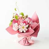 ブルーミー そのまま飾れるブーケ bloomee バラ ひまわり 花 花瓶･水いらず 母の日 ギフト プレゼント 自立型ラッピング 内祝い プチギフト 誕生日プレゼント 誕生日 フラワー 花束 生花 女性 母親 お祝い フラワーギフト お供え 仏花 (ピンク)