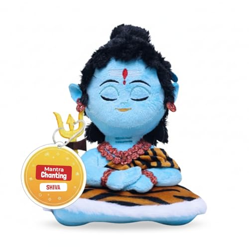 Image of Panda's Box Mantra Chanting Baby Shiva Soft Toys for Kids | Musical Stuffed Plush Toy for Girls & Boys | Non-Toxic, Safe | Best Birthday Gift for Newborn, Infants & Toddlers | Teddy Bear |Small 23 CM