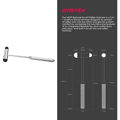 MDF Instruments Buck Neurological Hammer, MDF515, Black (Noir)