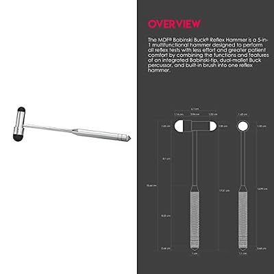 MDF Buck Neurological Hammer + MDF Instruments 128Hz Tuning Fork