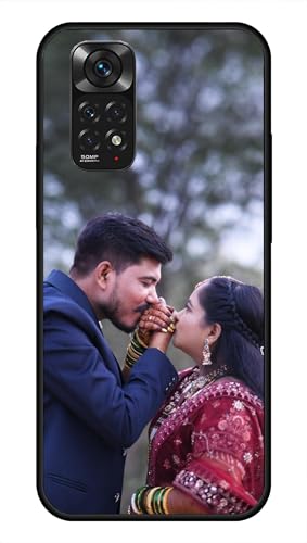 Image of NDCOM for Customised Redmi Note 11 / Note 11S Back Cover | Back Cover Redmi Note 11 | Redmi Note 11S Phone Case DIY Personalised Photo Design | Customized Gift Custom Text Name Printed Metal Case