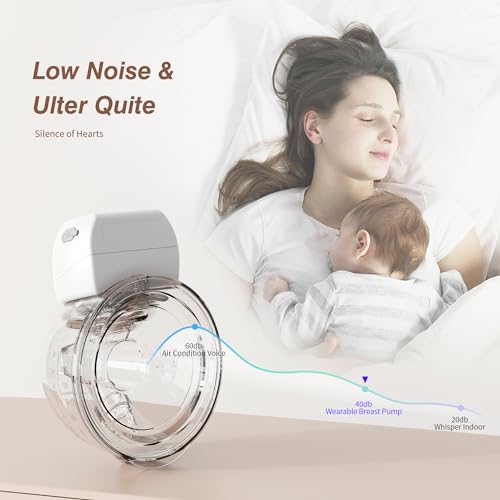 image for ANWIKE Wearable Breast Pump 1508, Electric Breast Pump, Ultra-Silent H