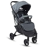 SCHNELL & EINFACH FALTBAR: Der Buggy lässt sich mit nur einem Handgriff am Schiebegriff einfach zusammenklappen (Einhand Faltmechanismus)