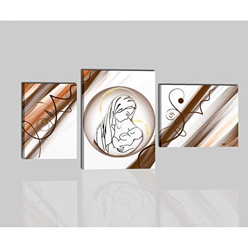 Quadri moderni capezzali religiosi olio su tela