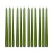 Zest Candle 12-Piece Taper Candles, 10-Inch, Sage Green