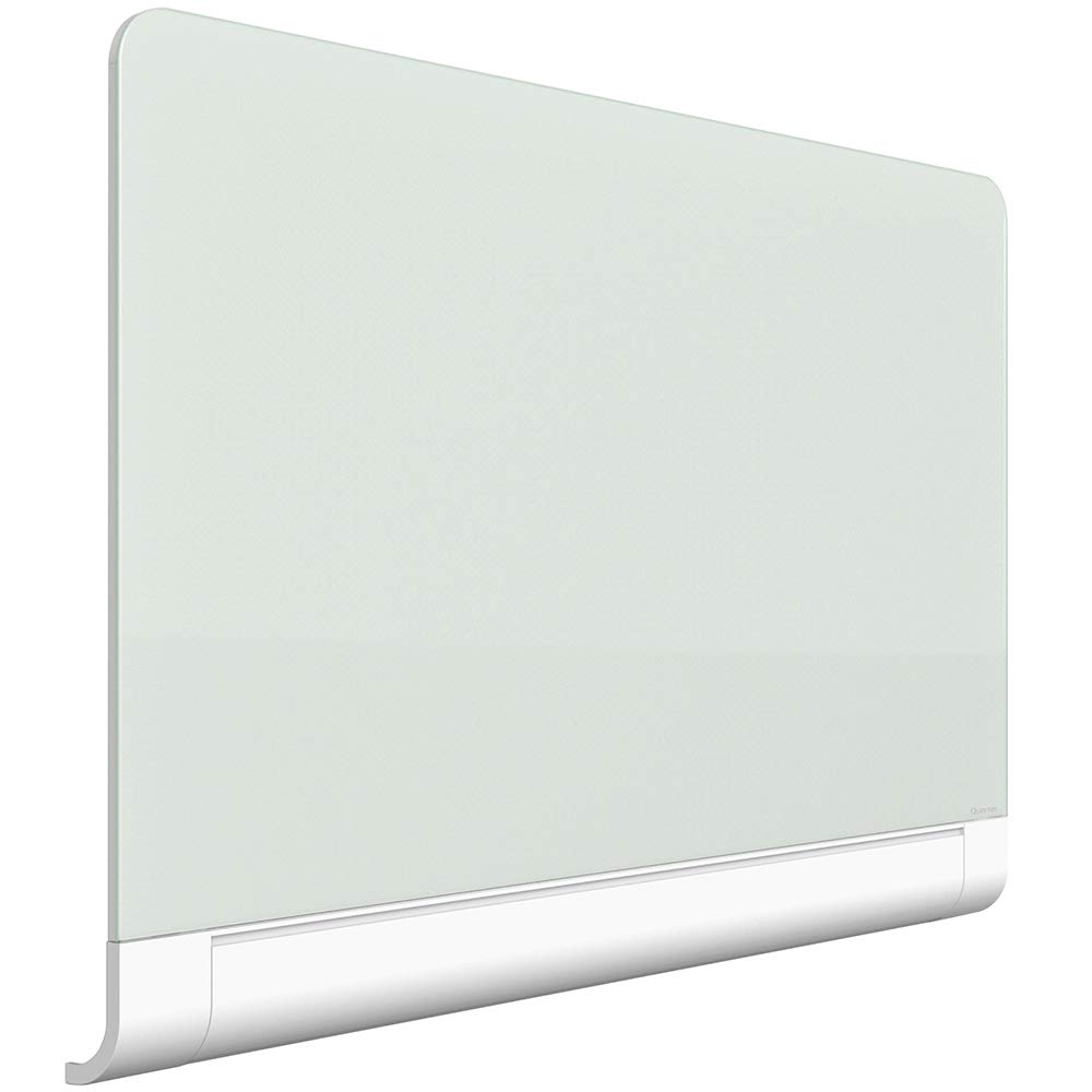 Photo 1 of Quartet Glass Whiteboard, Magnetic Dry Erase White Board, 39" x 22", with Concealed Tray, Wide Format, Frameless, Horizon (G3922HT) Horizon 39" x 22" Hidden Tray