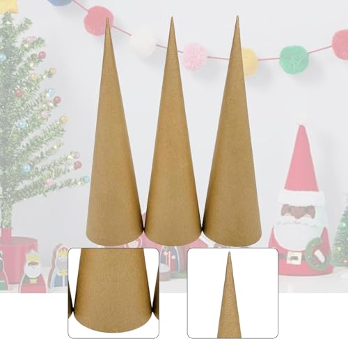 Conos de Papel de 35cm para Manualidades y Decoración de Navidad 3