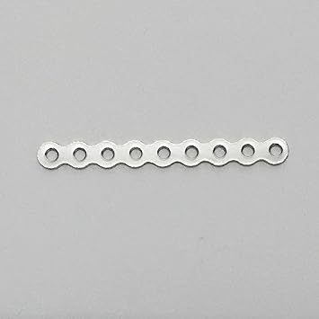 20 pcs Accessories Jewelry Making Lariat Choker Necklace Findings Multi Strand Layers Toggle Loops Buckle Beads Spacers Earrings Bracelet Charms Findings Craft Rhodium 31 mm 9 Hole