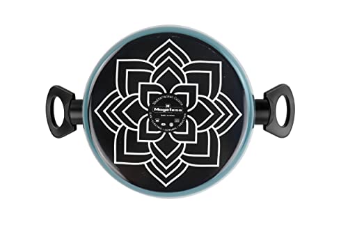 Miniatura 4 de Magefesa Lotus - Olla 24 Cm De Acero Vitrificado Exterior Azul. Antiadherente Bicapa Reforzado, Apto Para Todo Tipo De Cocinas, Especial Inducción. 50 De Ahorro Energético.