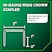 Metabo HPT Wide Crown Stapler, Pro-Preferred Pneumatic Power Nailers, Lathing Tool for Sheathing & Insulation, Quick Response, 16 Gauge, Up to 150 1