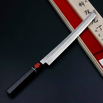 Amazon | 誠貴作 積層先丸柳刃 300mm V金10号 黒檀柄