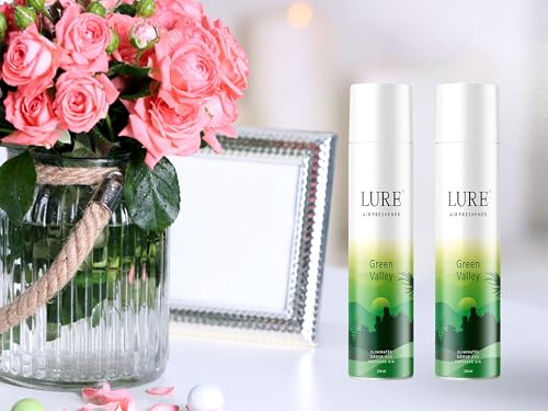Image of Lure Room Freshener | Air Freshener for Home And Office GREEN VALLEY (220ml Each, Pack of 2)
