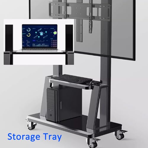 Soporte móvil para TV ajustable en altura miniatura 2
