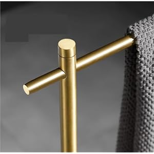 Blanket rack standing towel rack quilt rack 2 tier copper towel stand with marble base freestanding towel rack towel holder for bathroom laundry room towel  urban country home decor