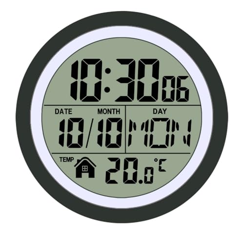 Gwxe�����C�p�h�����v IPX4 �f�W�^���Ǌ|���N���b�N �d�g�����C�� ���x���x�\�� �z��/�}�O�l�b�g���p �啶���\�� �T�ԃJ�����_�[�t�� �����E�䏊�E�H����� �y�� (�u���b�N)