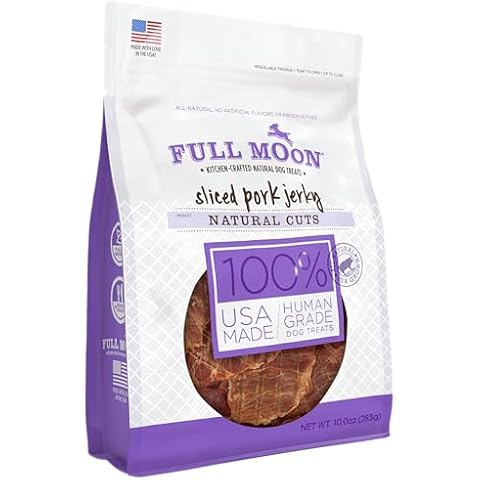 Full Moon Natural Cut Pork Jerky Dog Treats Cover