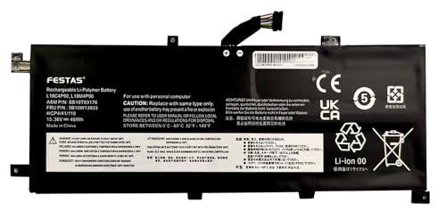 FESTAS Batería de repuesto para portátil Lenovo ThinkPad L13 Series Yoga 20R5 20R6 ThinkPad L13 Gen 2 Thinkpad S2 Gen 5 S2 Gen 6 S2 5th Gen L18C4P90 5B10W13935 5B10W13933 00 2DL030 02DL032