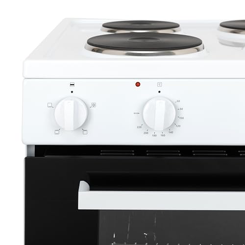 Willow WSE60WH 68L Freestanding Single Cavity Cooker, 60cm Electric Cooker - White - Image 3