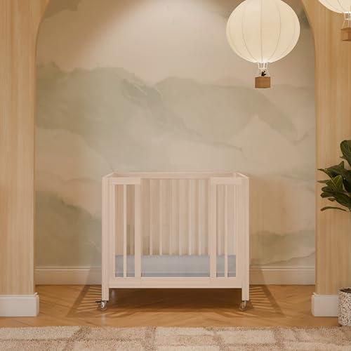 Babyletto Rolli All-Stages® Midi Crib Conversion Kit in Washed Natural, Greenguard Gold Certified, FSC Certified, Portable & Adjustable with Pad Included - Thumbnail 6