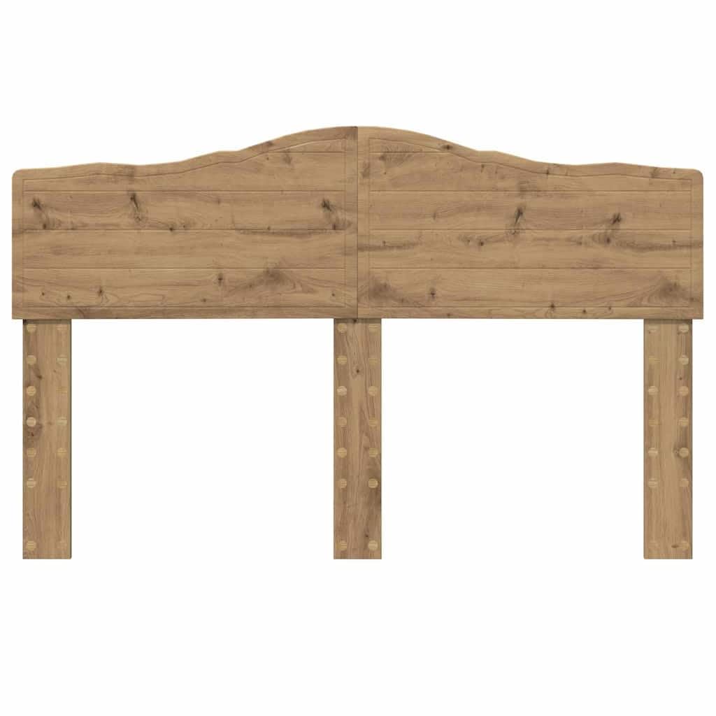 Cabecero de madera de roble Artisan, 150 cm, cabecero de cama, cabecero de cama y respaldo para cama, dormitorio -E