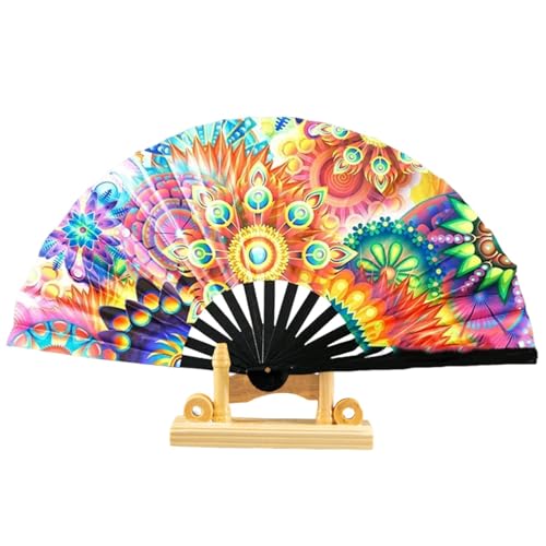 Enciende el ventilador, los fanáticos de clacking para bailar | Los fanáticos se iluminan portátil | para festivales, grandes chinos y japoneses accesorios fotográficos para enfriar, bailar